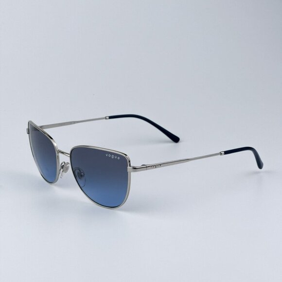 Vogue Women BRAND NEW Sunglasses Silver Blue Gradient Butterfly VO4233S 323/V154 - Picture 1 of 9